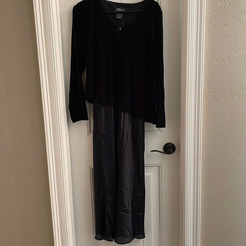 Black AGB long sleeve dress